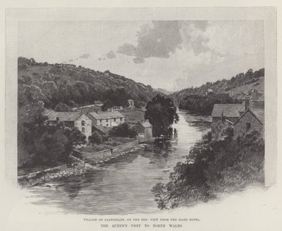 Het bezoek van de koningin aan Noord-Wales door Charles Auguste Loye